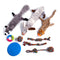 Dog Squeaky Toys Inclued Dog Toy 9Pcs